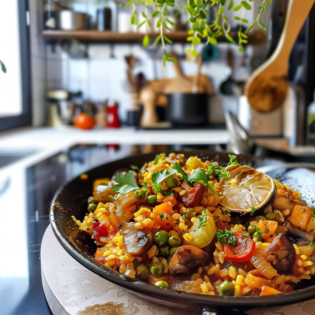 Vegetable Paella Dish