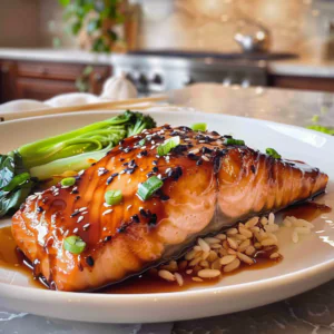 Asian Glazed Salmon Dish