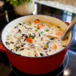 Creamy Chicken Wild Rice Soup in a Bowl