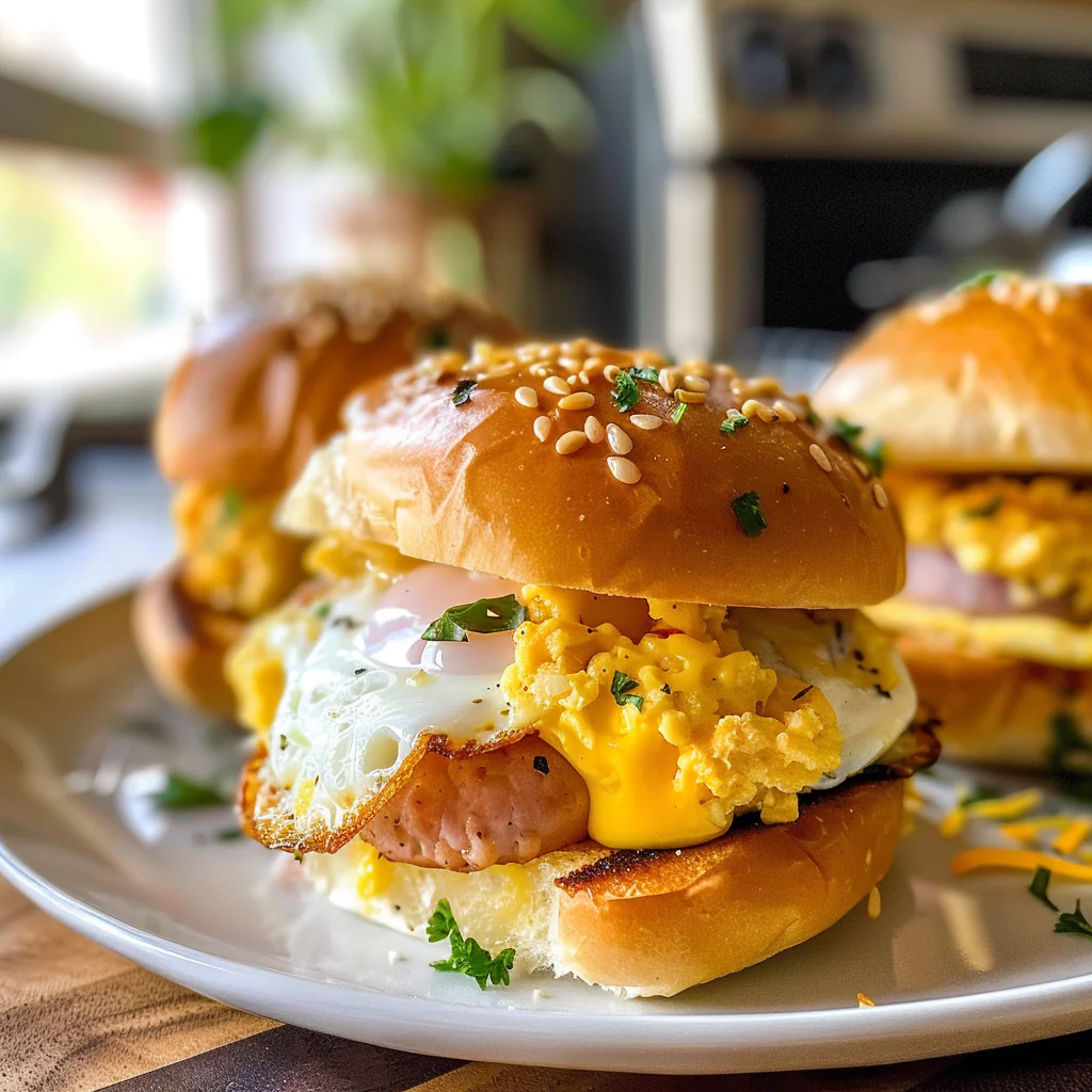 Breakfast Egg and Cheese Sliders