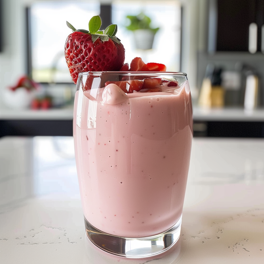 Homemade Strawberry Milk