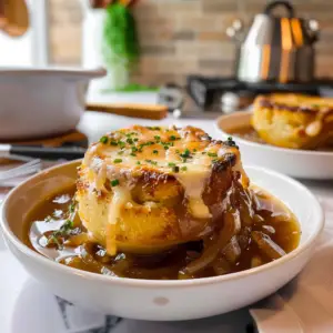 French Onion Soup in a Bowl