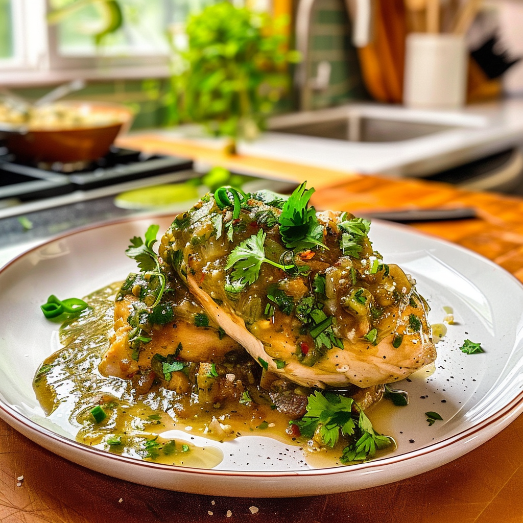 Salsa Verde Chicken Dish