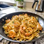 Creamy Garlic Shrimp Pasta Dish