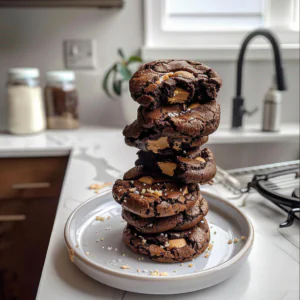Brownie Cookie Dough Sandwich Cookies