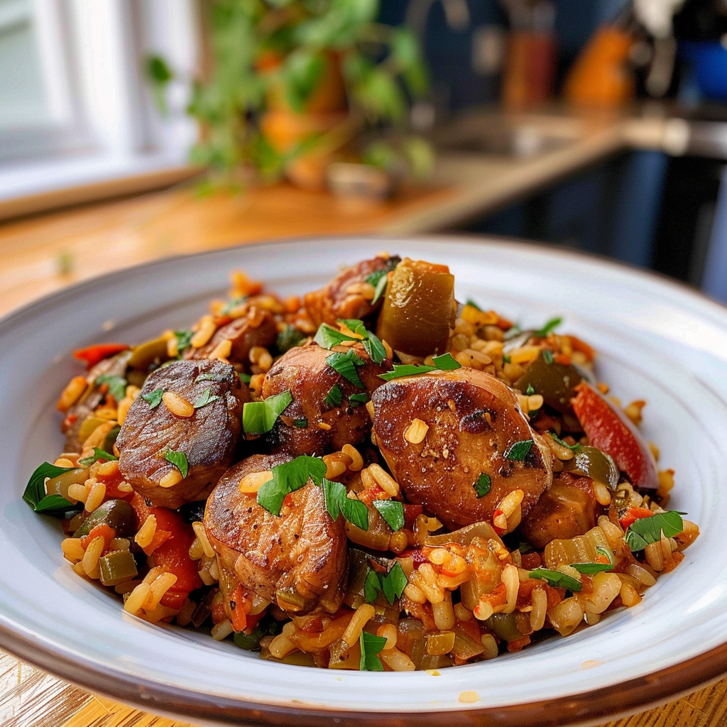 Cajun Jambalaya Dish