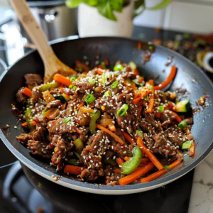 Korean Beef and Vegetables Dish