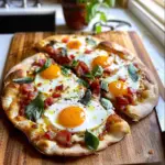 Breakfast Pizza with Eggs