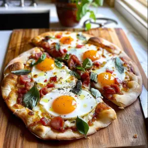 Breakfast Pizza with Eggs