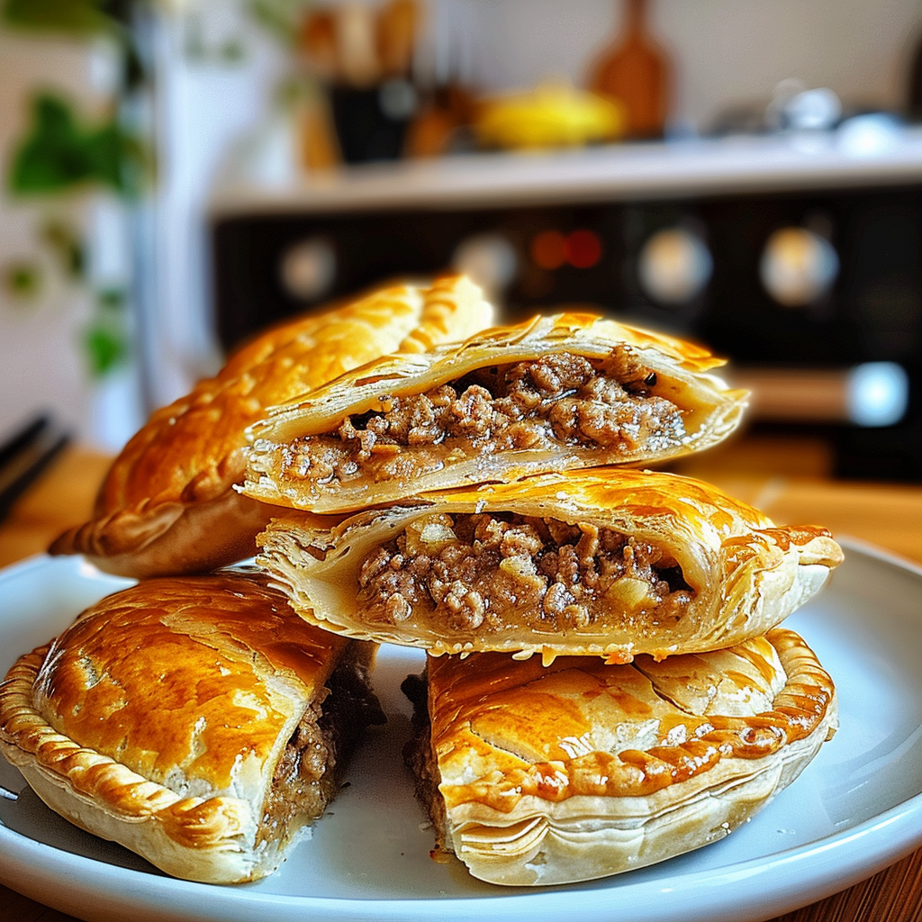 Chinese Crispy Meat Beef Pies