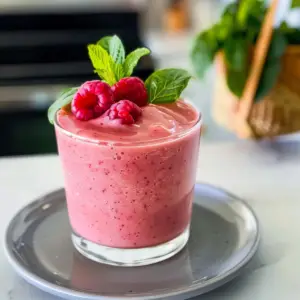 Peach Raspberry Smoothie Image