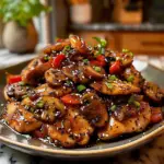 Black Pepper Chicken with Mushrooms