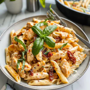 Creamy Chicken Pasta with Sun-dried Tomatoes