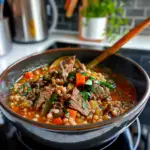 Beef and Barley Soup Bowl