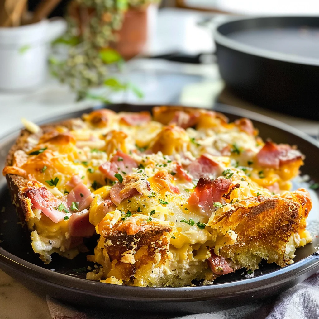 Ham and Cheese Breakfast Casserole