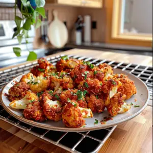Delicious Buffalo Cauliflower Bites