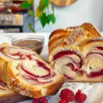 Raspberry Swirl Brioche Loaf