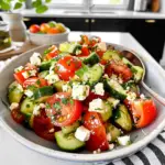 Tomato Cucumber Feta Salad