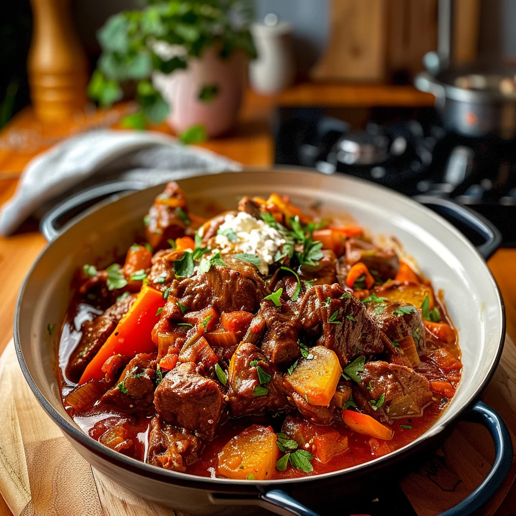 Beef Goulash in a Bowl