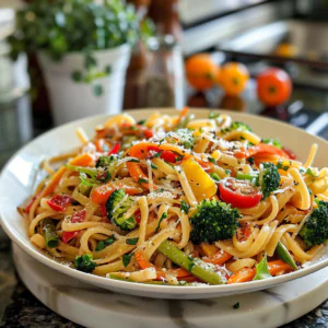 Garden Pasta Primavera Dish