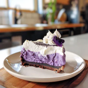 Creamy Ube Cheesecake