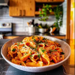 Gigi Hadid Pasta Plated Delight