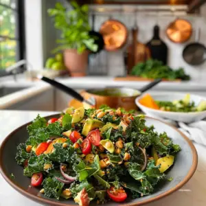 Kale Salad Fresh Ingredients
