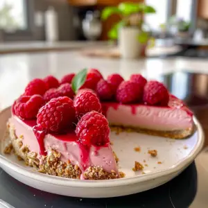 Mouthwatering Raspberry Cheesecake