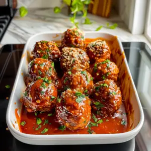 Porcupine Meatballs Dish