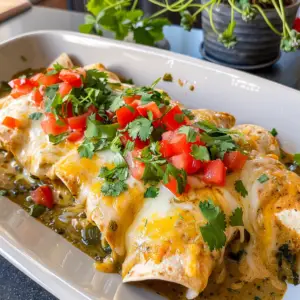 Chicken Enchiladas with Green Sauce