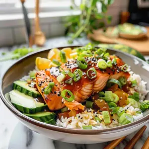 Healthy Salmon Bowls