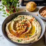 Homemade Hummus in a Bowl