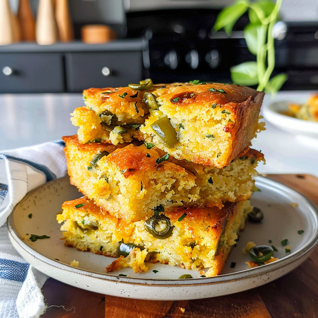 Jalapeno Cornbread Freshly Baked