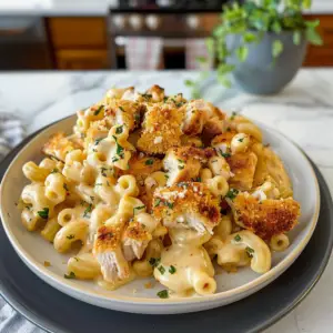 Chicken Mac and Cheese Dish