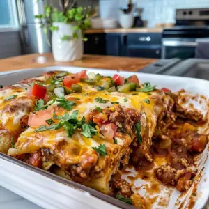 Delicious Burrito Casserole Ready to Serve