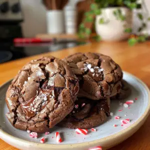 Chewy Chocolate Mint Cookies Freshly Baked
