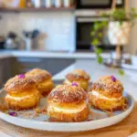 Mini Kunafa Cream Puffs