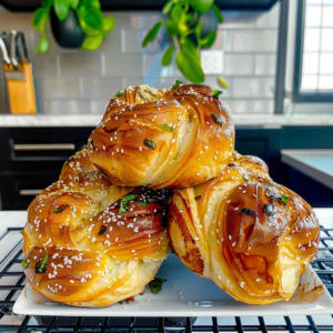 Homemade Brioche Buns Fresh Out of the Oven