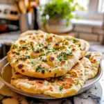 Homemade Naan Bread Fresh from the Oven