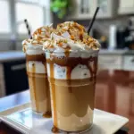 Caramel Frappuccino in a Glass