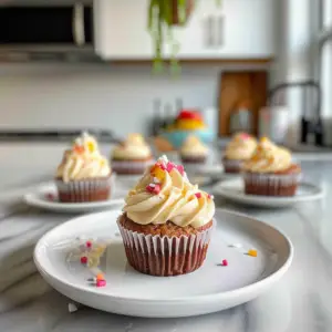 Vegan Cupcakes on a Plate