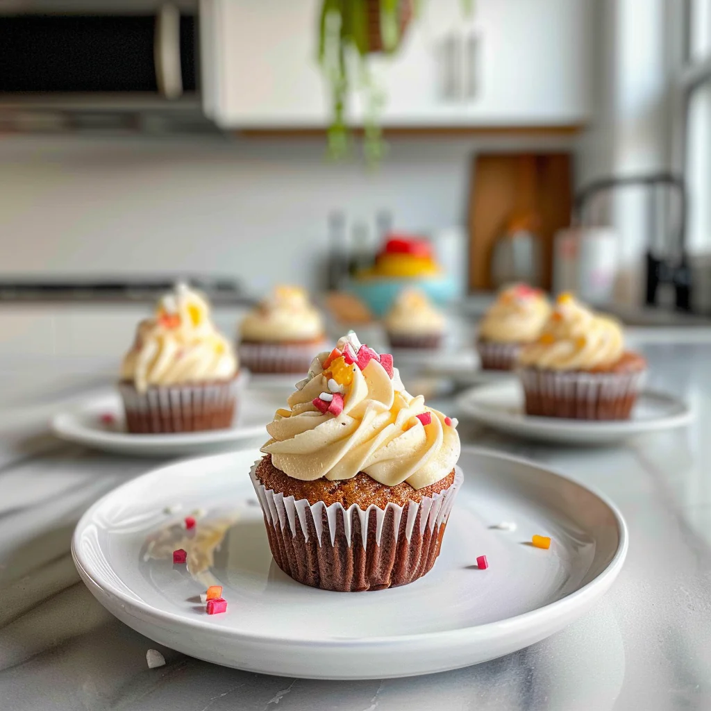 Vegan Cupcakes on a Plate