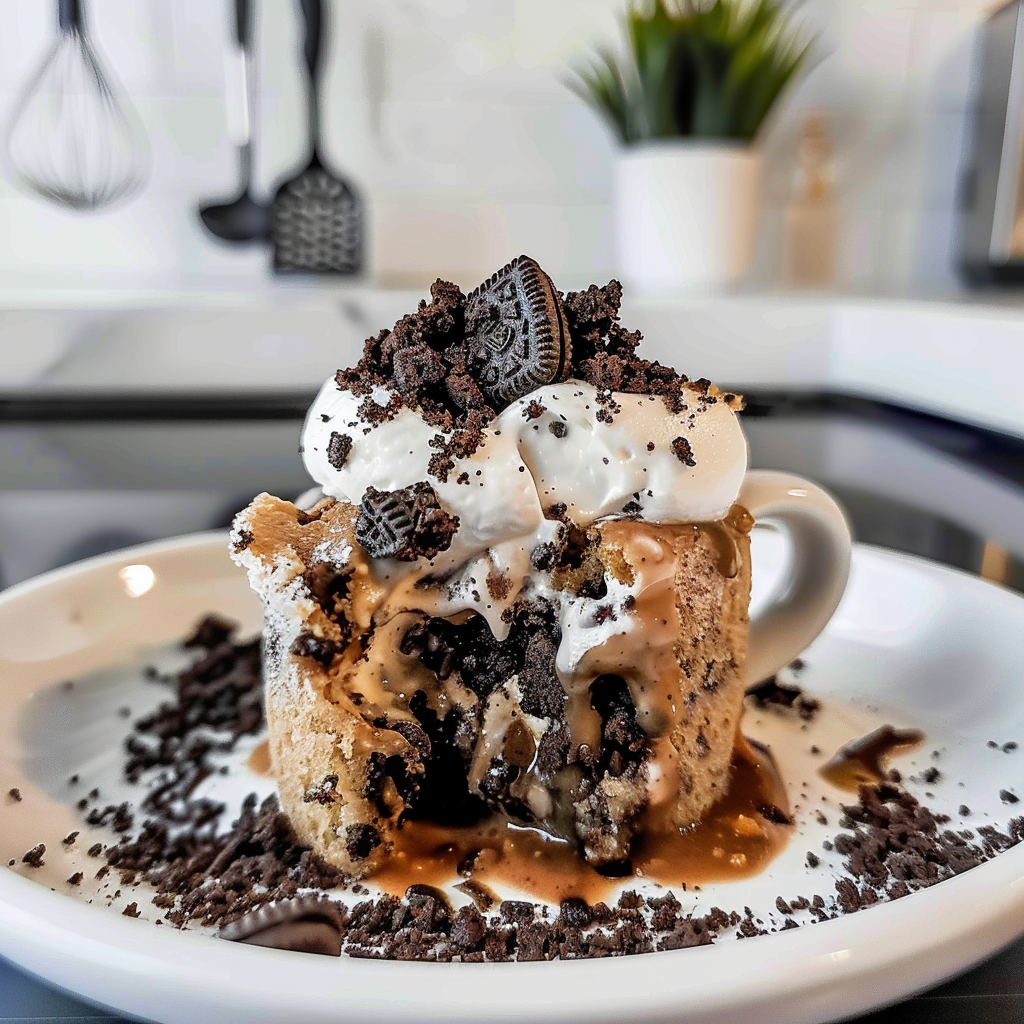Delicious Oreo Mug Cake Ready in Minutes