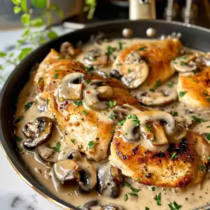 Creamy Mushroom Chicken Dish