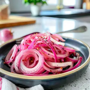 Pickled Red Onion in a Jar