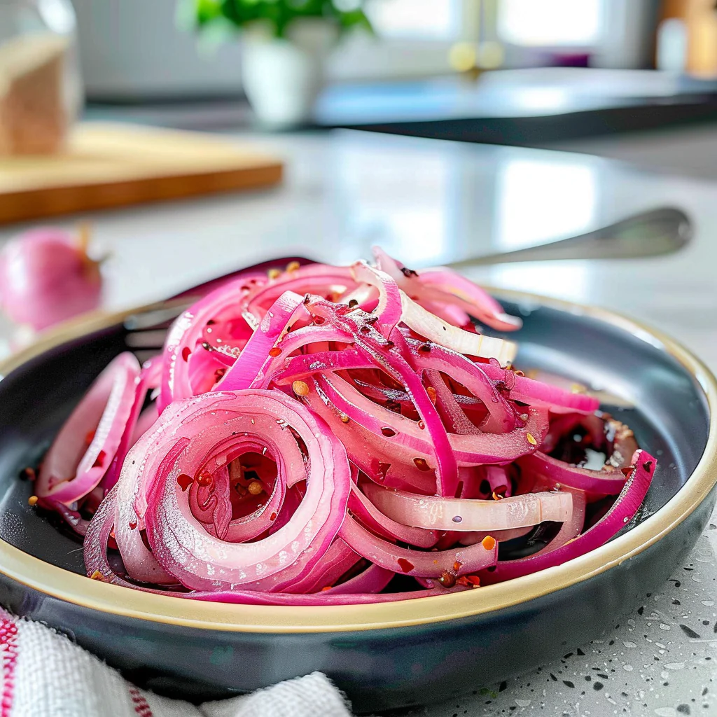 Pickled Red Onion in a Jar