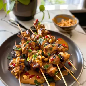 Delicious Chicken Satay with Peanut Sauce