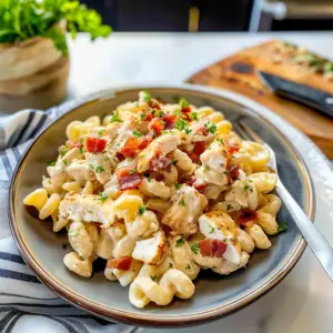 Chicken Bacon Ranch Pasta Dish