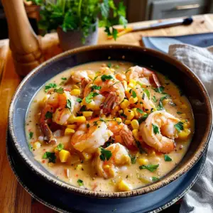 Shrimp and Corn Chowder Bowl
