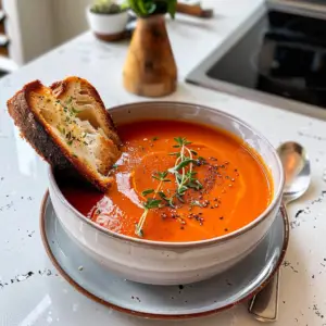 Creamy Roasted Tomato Soup Bowl